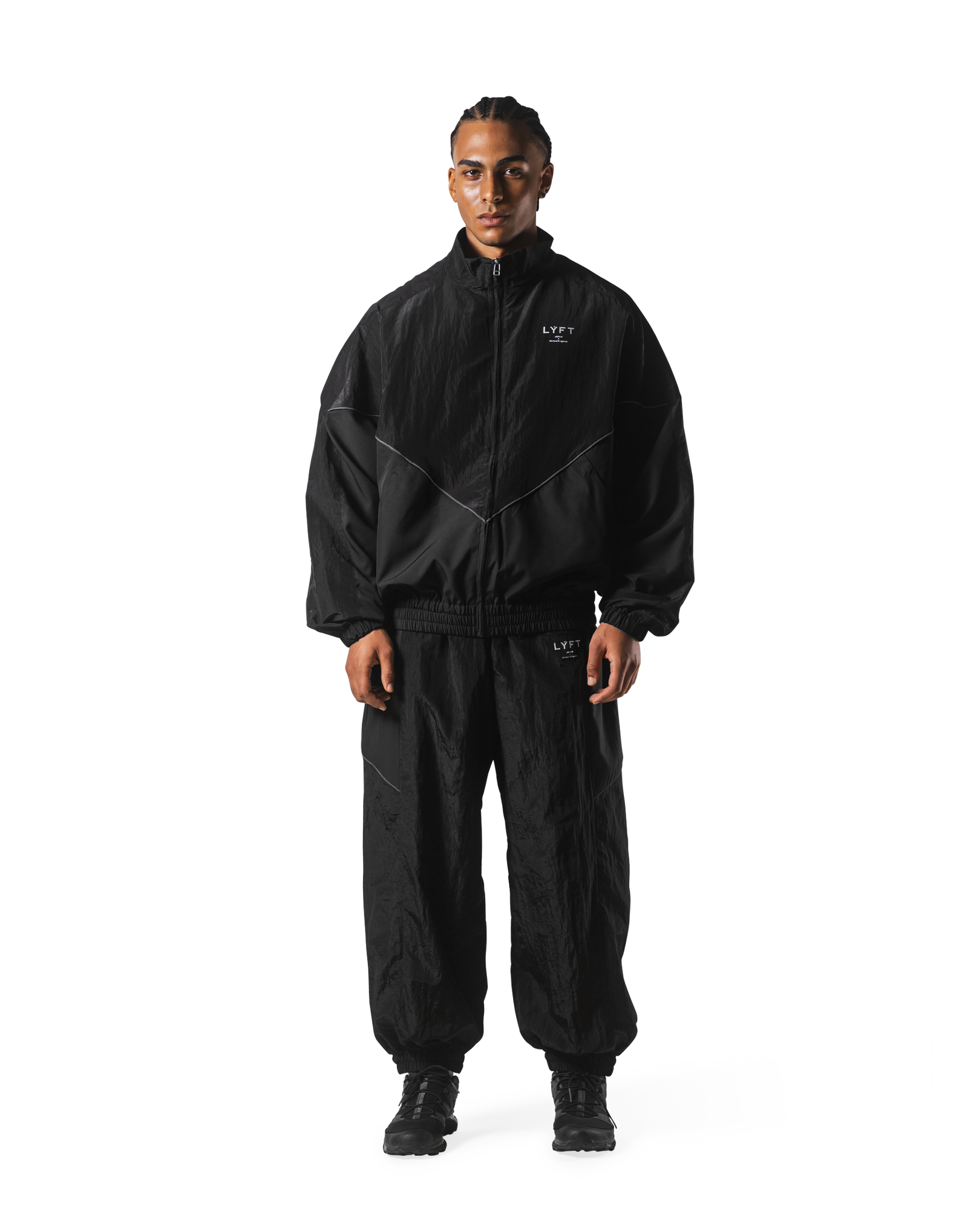 V-Form Oversize Track Jacket - Black – LÝFT