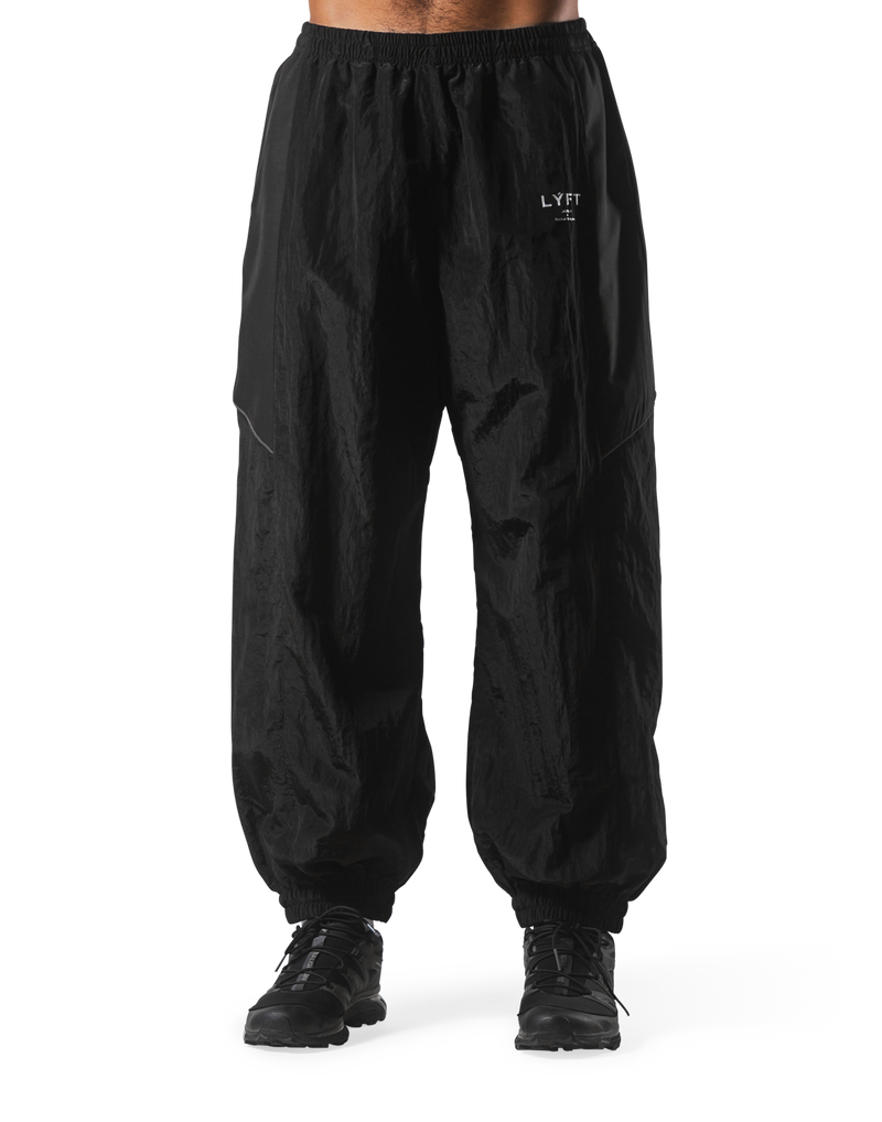 V-Form Wide Track Pants - Black