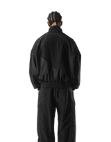 V-Form Oversize Track Jacket - Black