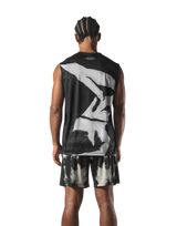Faded Graphic Tanktop - Black