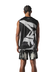 Faded Graphic Tanktop - Black
