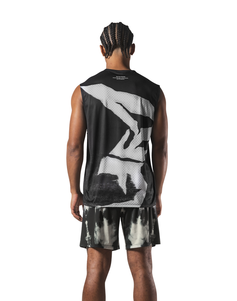 Faded Graphic Tanktop - Black