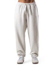 Relax Fit Loose Sweat Pants - Ivory