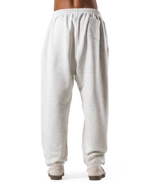 Relax Fit Loose Sweat Pants - Ivory