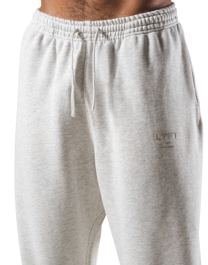Relax Fit Loose Sweat Pants - Ivory