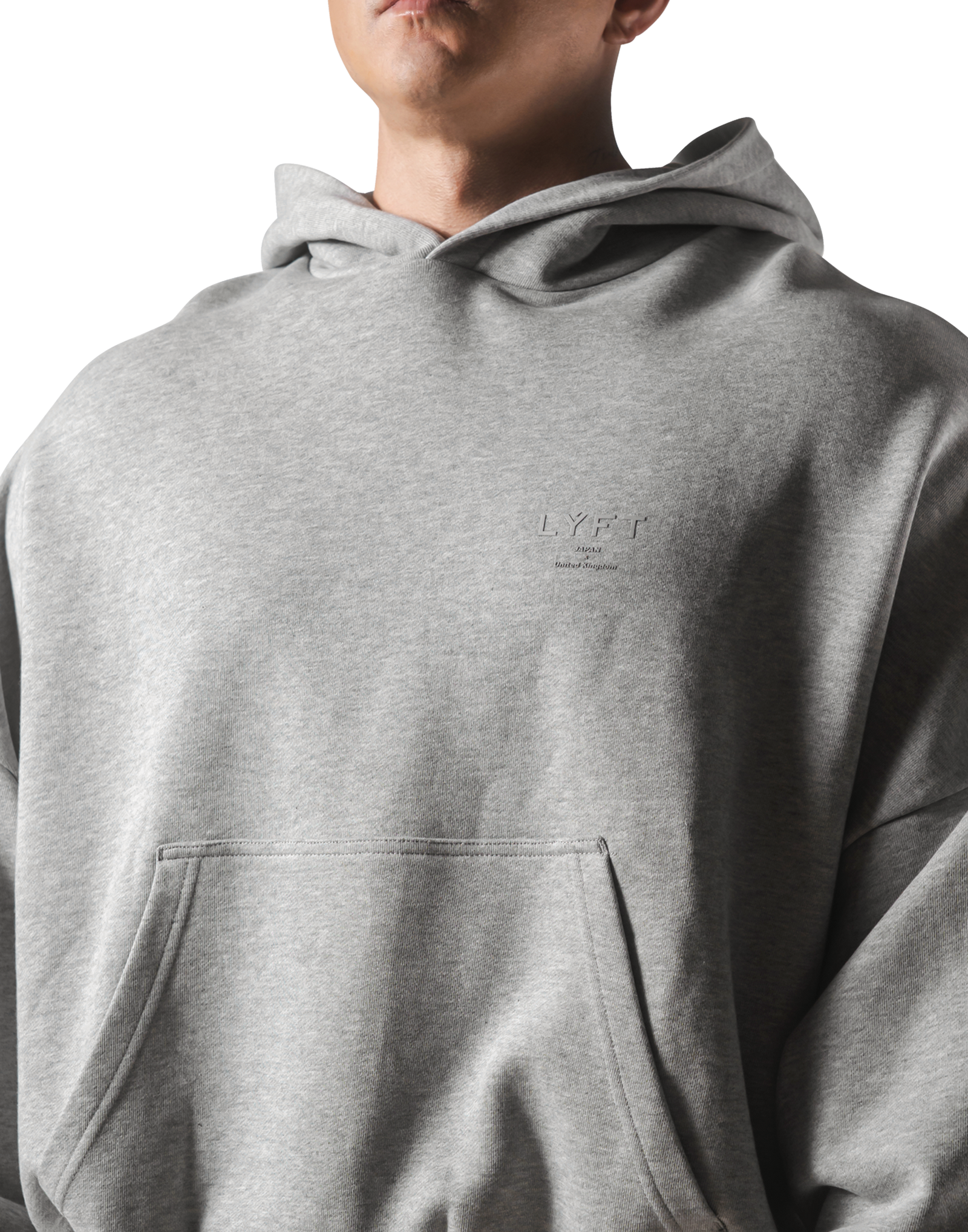トップス ONE POINT LYFT OVERSIZE SWEAT HOODIE One Point LYFT Oversize Sweat Hoodie - Grey – LÝFT