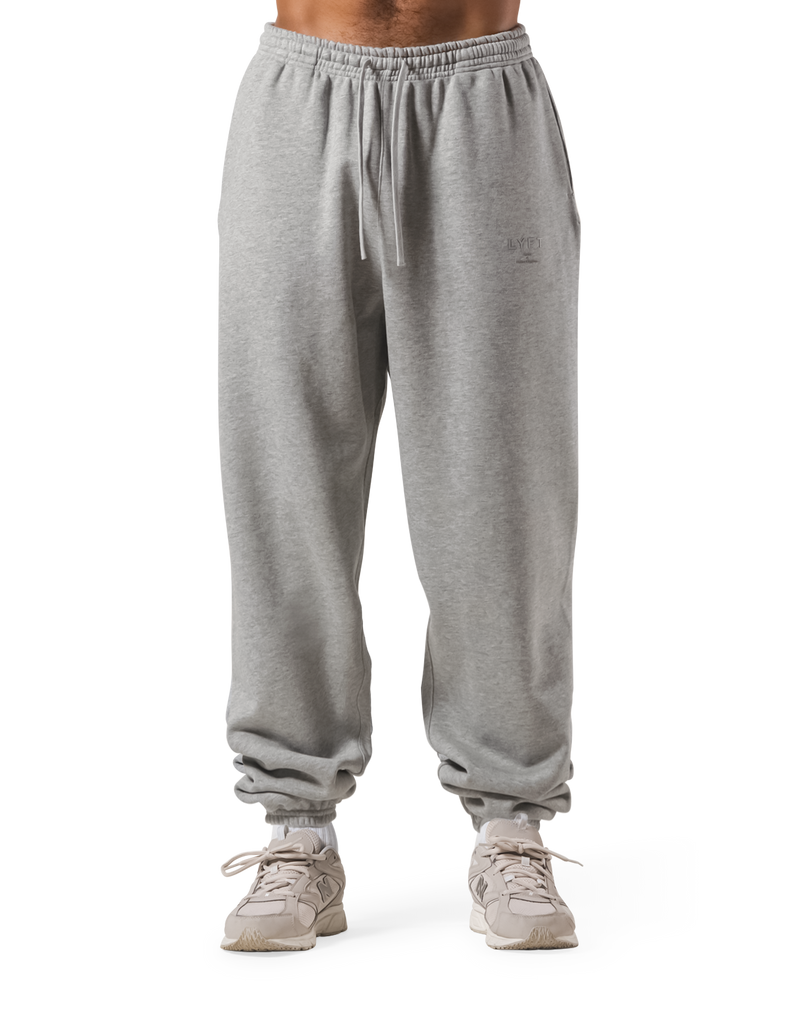 Relax Fit Loose Sweat Pants - Grey
