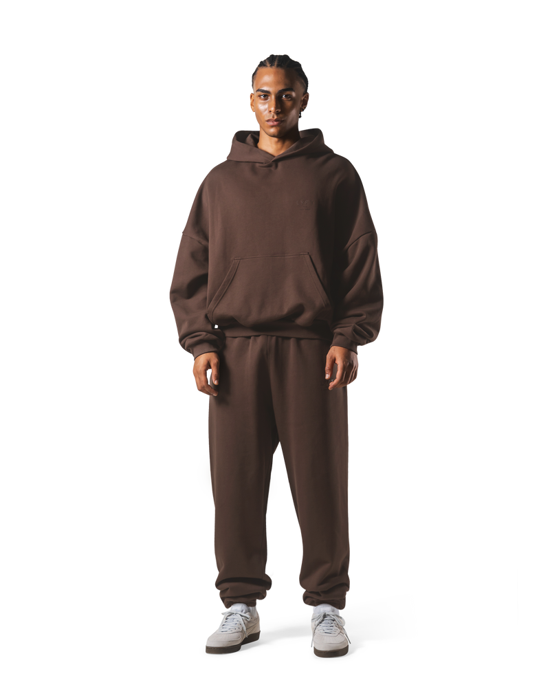 One Point LÝFT Oversize Sweat Hoodie - Brown