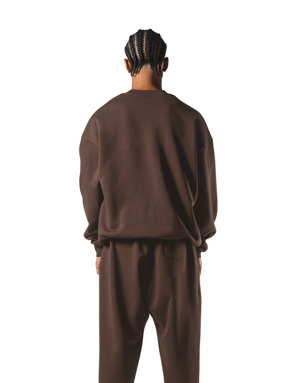 One Point LÝFT Oversize Crewneck Sweat - Brown