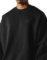 One Point LÝFT Oversize Crewneck Sweat - Black