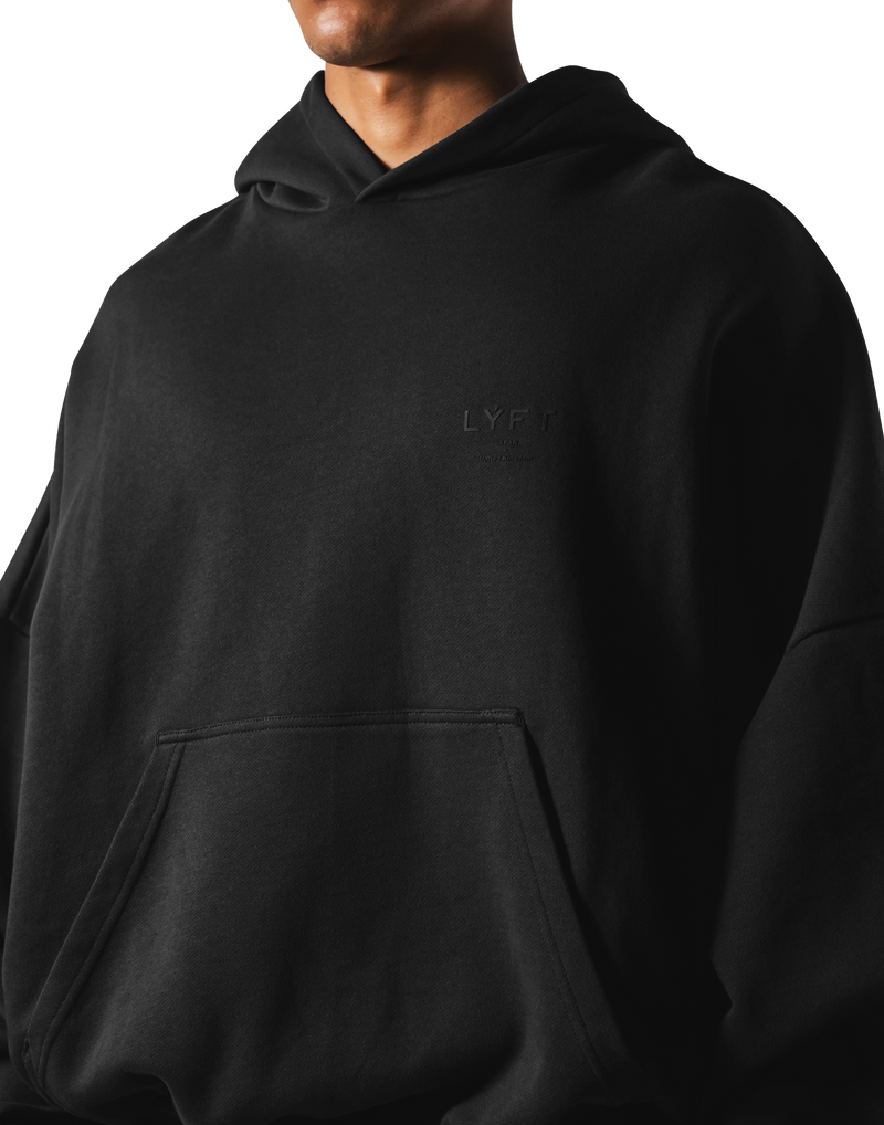 One Point LÝFT Oversize Sweat Hoodie - Black