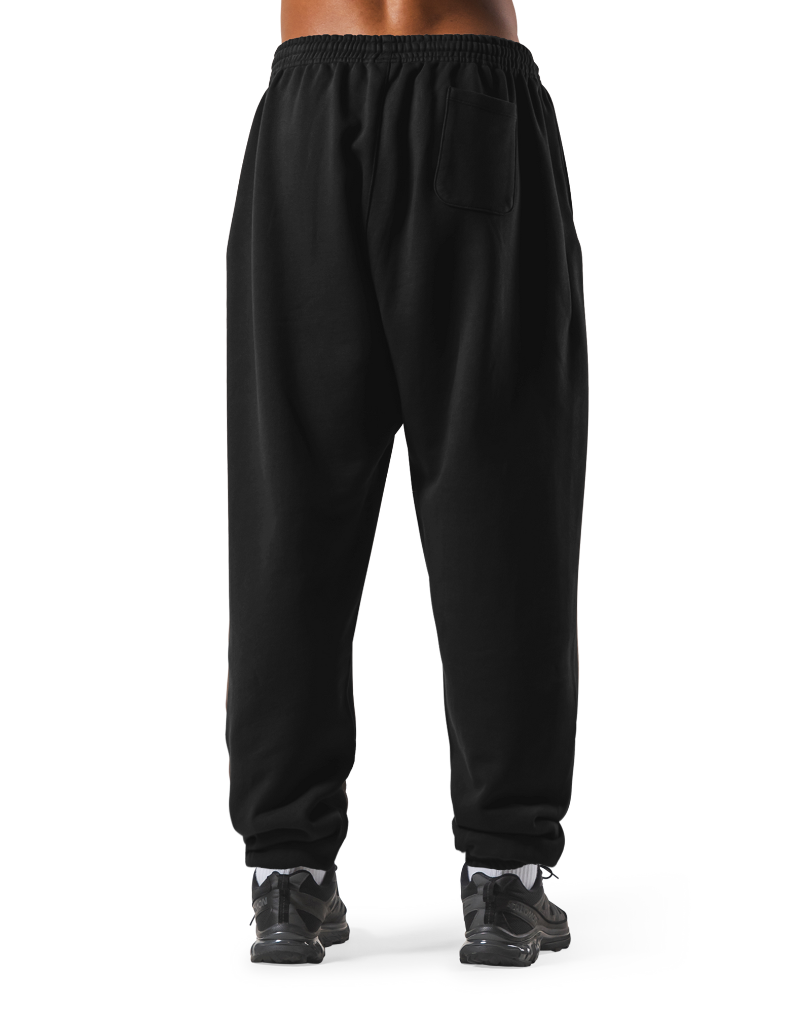 Relax Fit Loose Sweat Pants - Black – LÝFT