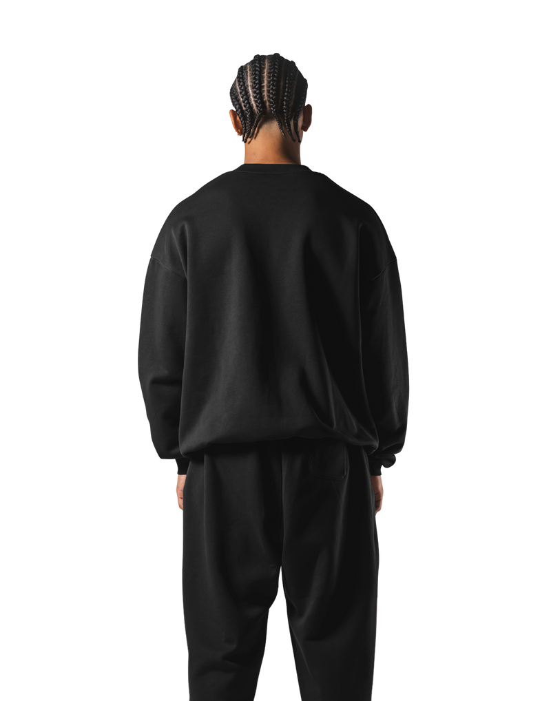 One Point LÝFT Oversize Crewneck Sweat - Black