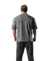 Herculean Graphic Vintage Big T-Shirt - D.Grey