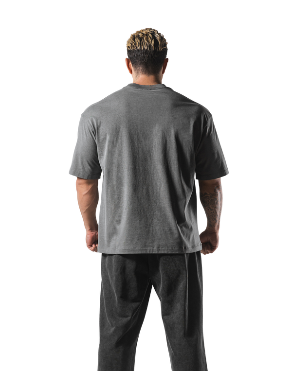Herculean Graphic Vintage Big T-Shirt - D.Grey