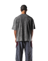 Herculean Graphic Vintage Big T-Shirt - Black