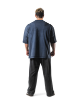 Vintage Emblem Extra Big T-Shirt - Navy