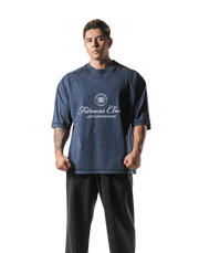 Vintage Emblem Extra Big T-Shirt - Navy