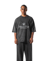 Vintage Emblem Extra Big T-Shirt - Black