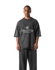 Vintage Emblem Extra Big T-Shirt - Black