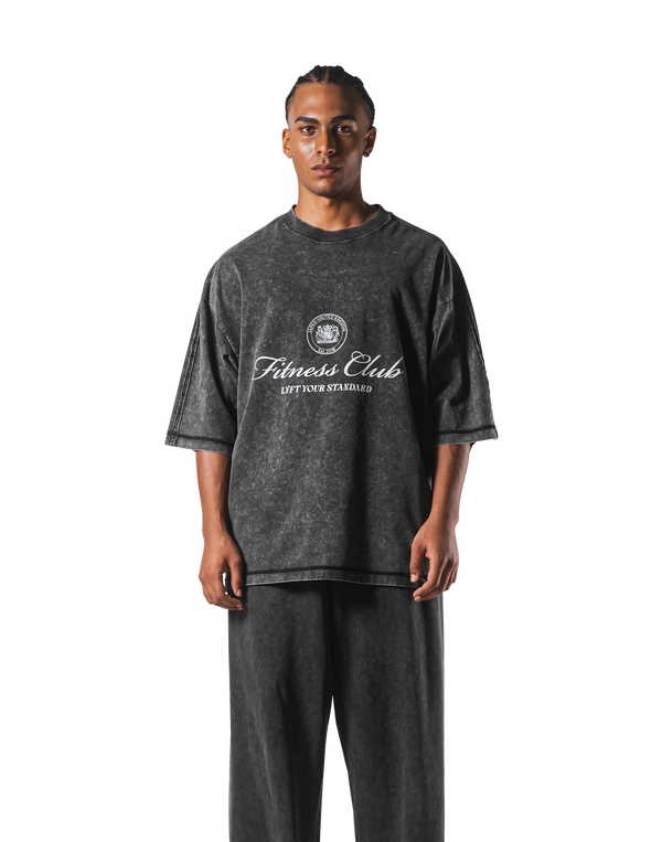 Vintage Emblem Extra Big T-Shirt - Black