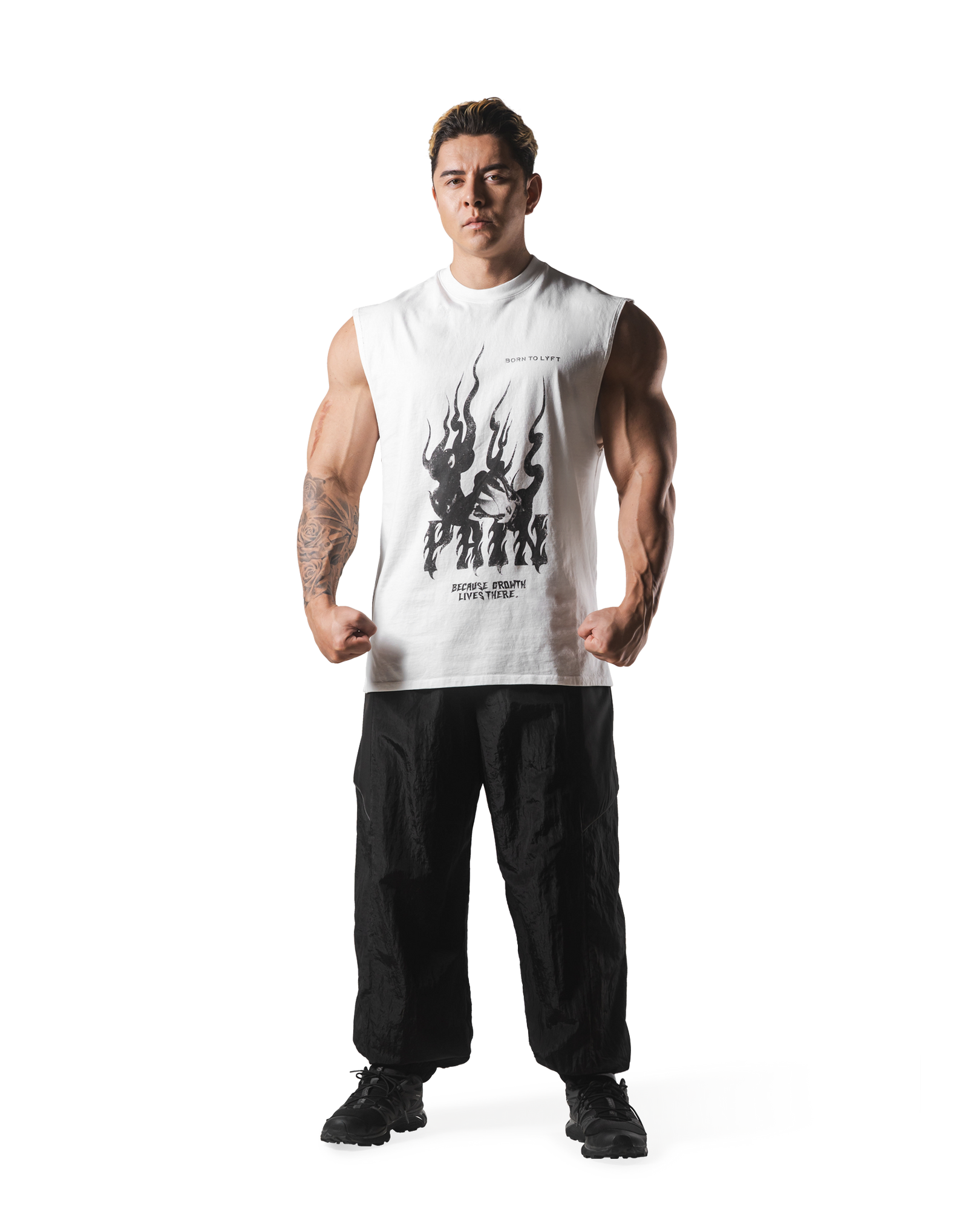 Fire Panther Graphic Vintage Tanktop - White – LÝFT