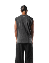 Fire Panther Graphic Vintage Tanktop - Black