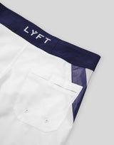 LÝFT Stage Shorts - White/Navy