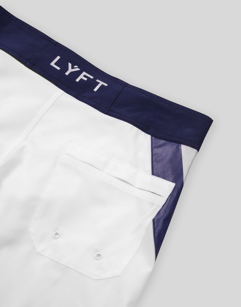 LÝFT Stage Shorts - White/Navy