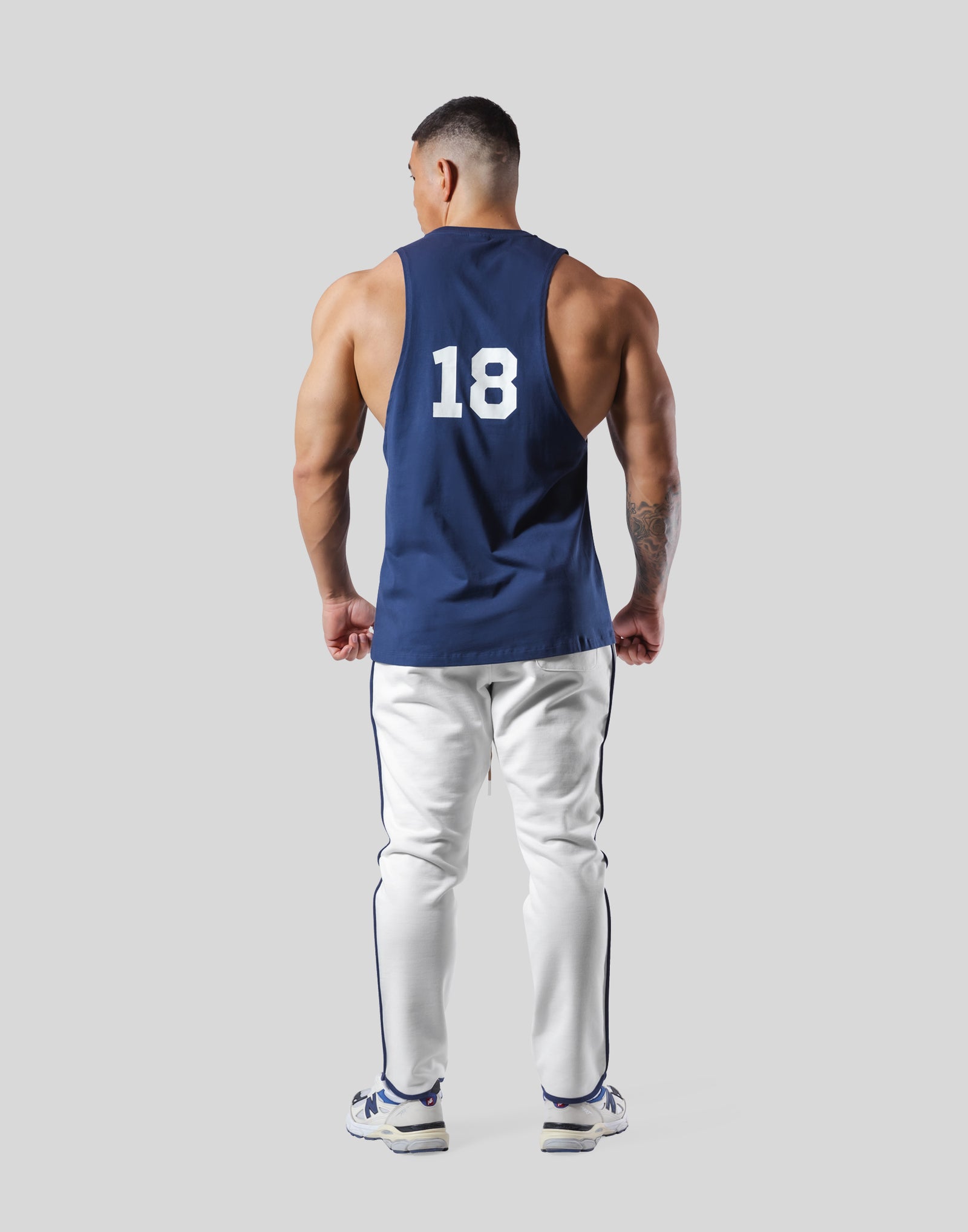 18 Logo Drop Tanktop - Navy – LÝFT