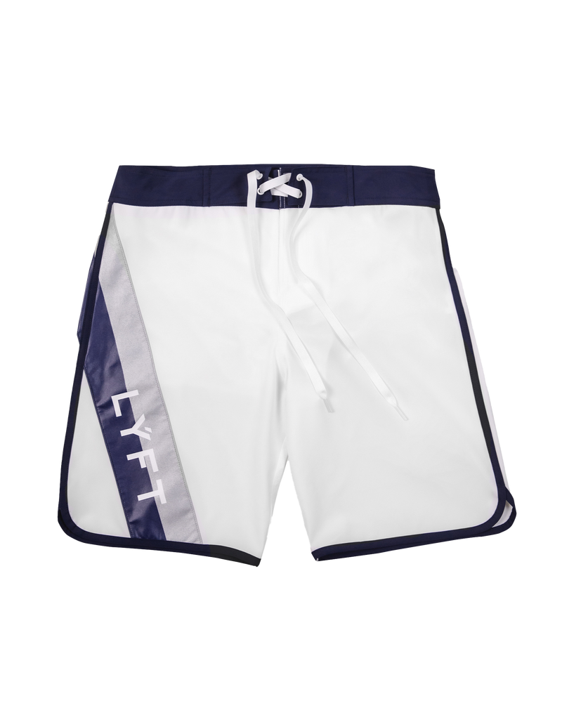 LÝFT Stage Shorts - White/Navy