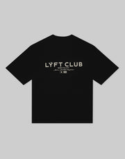 LÝFT CLUB Logo Big T-Shirt - Black