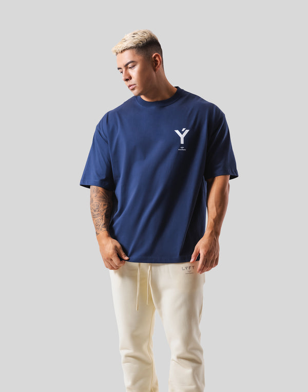 One Point Y Big T-Shirt - Navy