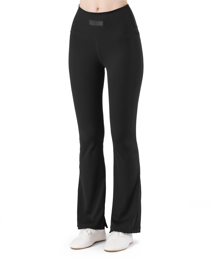 High Rise Flare Leggings - Black