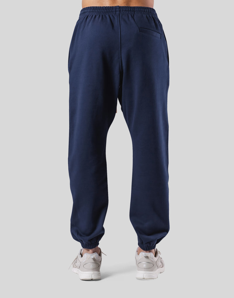 Emblem Oversize Sweat Pants - Navy