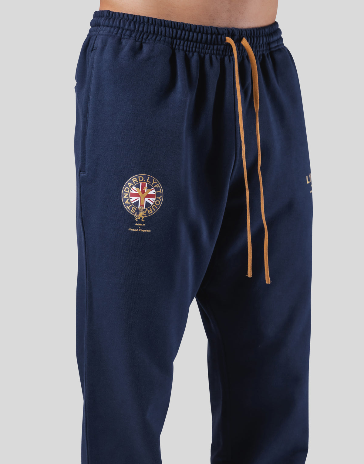 Emblem Oversize Sweat Pants - Navy