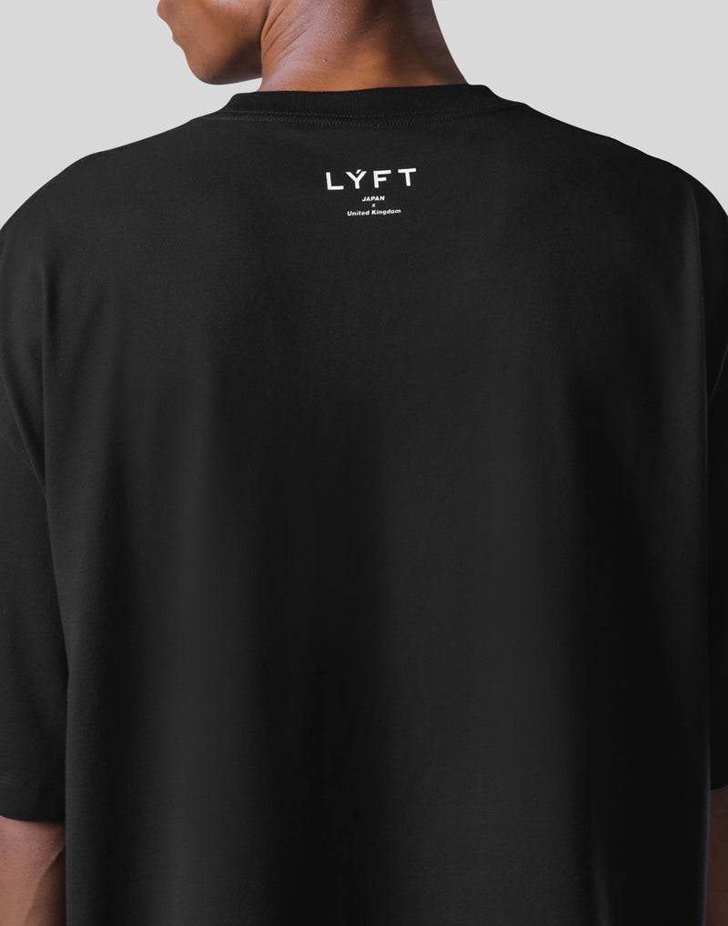 College Logo Big T-Shirt - Black