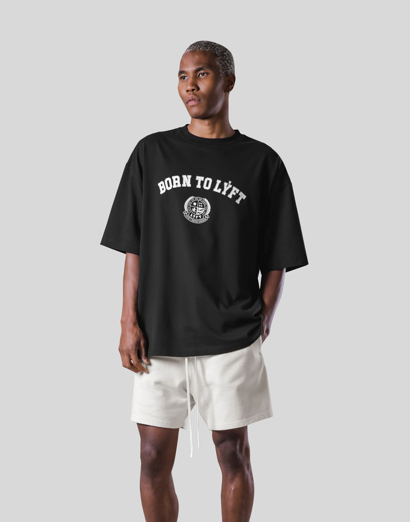 College Logo Big T-Shirt - Black