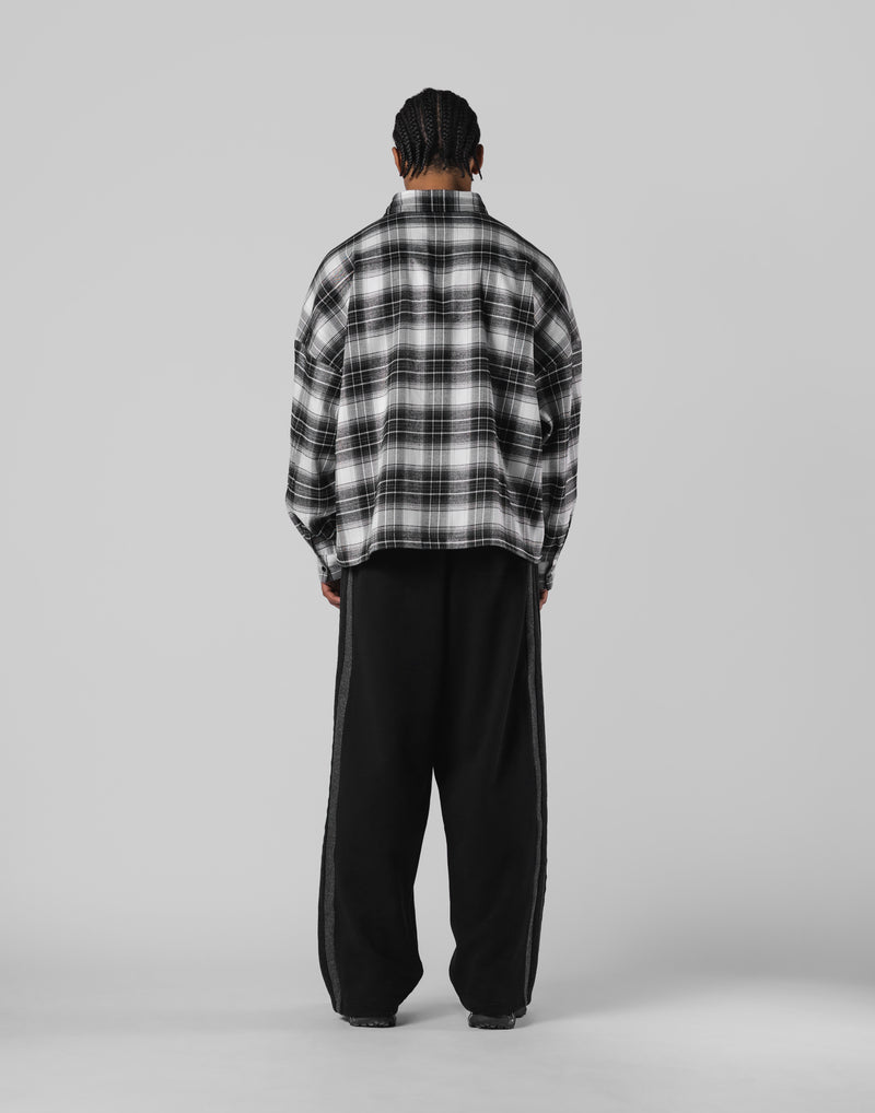 Script Logo Oversize Check Shirt - Black – LÝFT