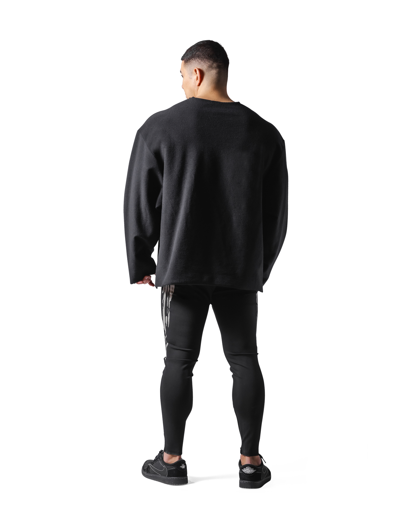 Knit Like Loose Sweat Shirt - Black – LÝFT