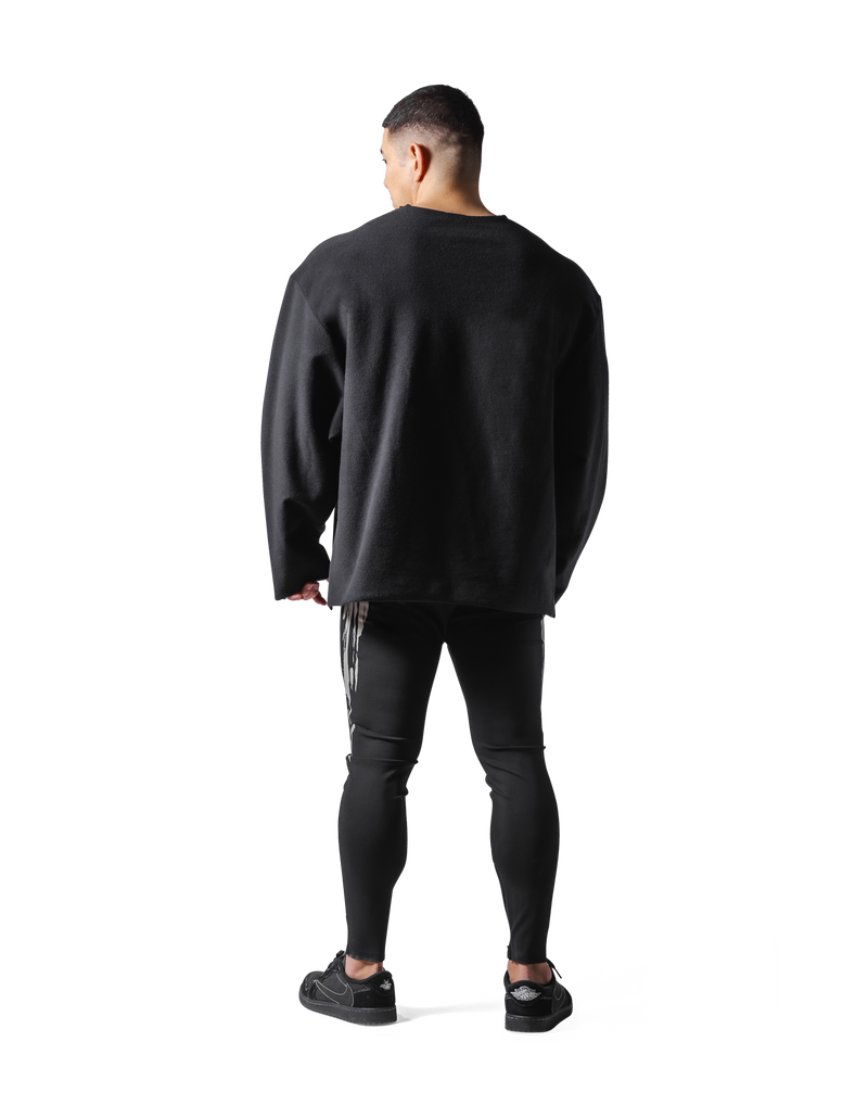 LYFT KNIT LIKE LOOSE SWEAT SHIRT リフト Knit Like Loose Sweat Shirt - Black – LÝFT