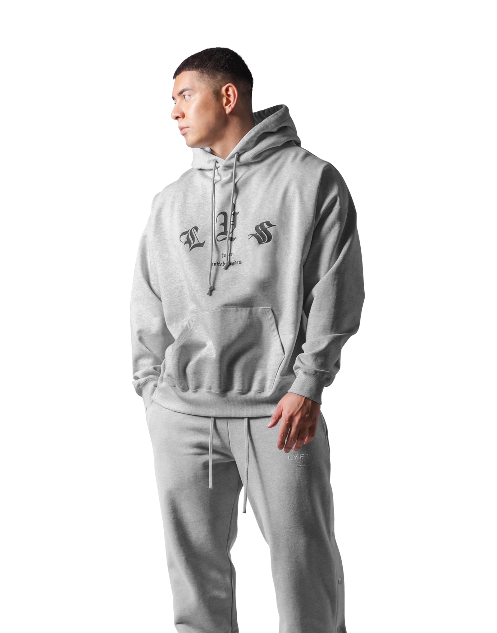 Old English Sweat Hoodie - Grey – LÝFT