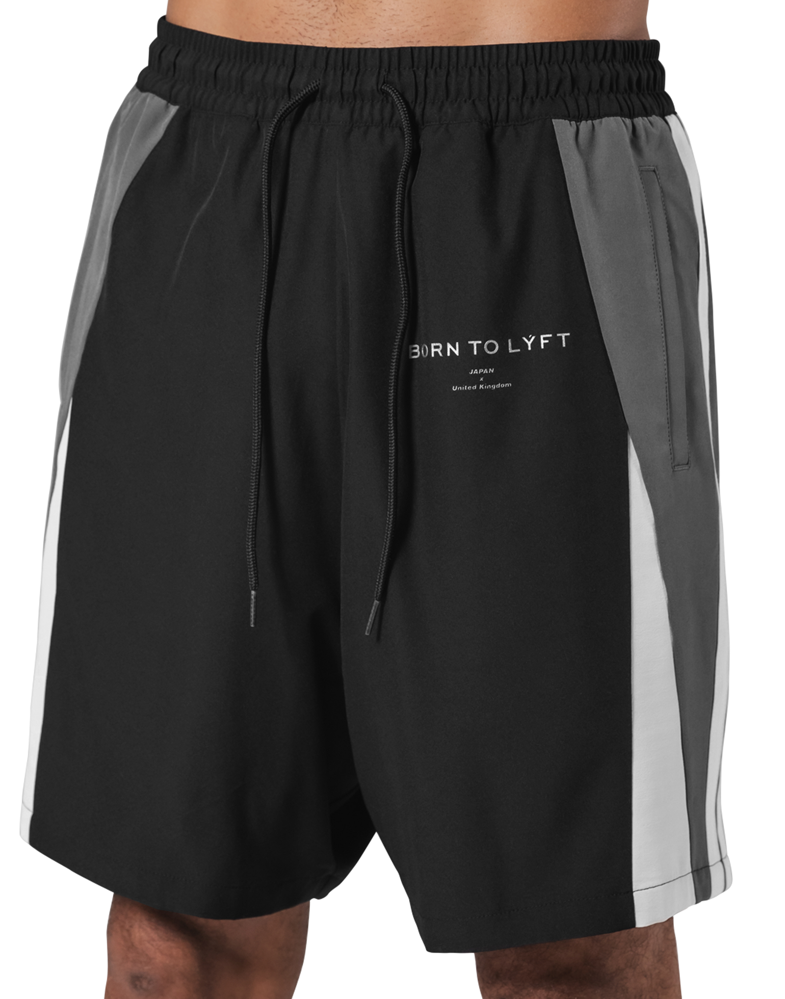 2Line Wide Shorts - Black – LÝFT - パンツ 2Line Wide Shorts - Black – LÝFT - パンツ