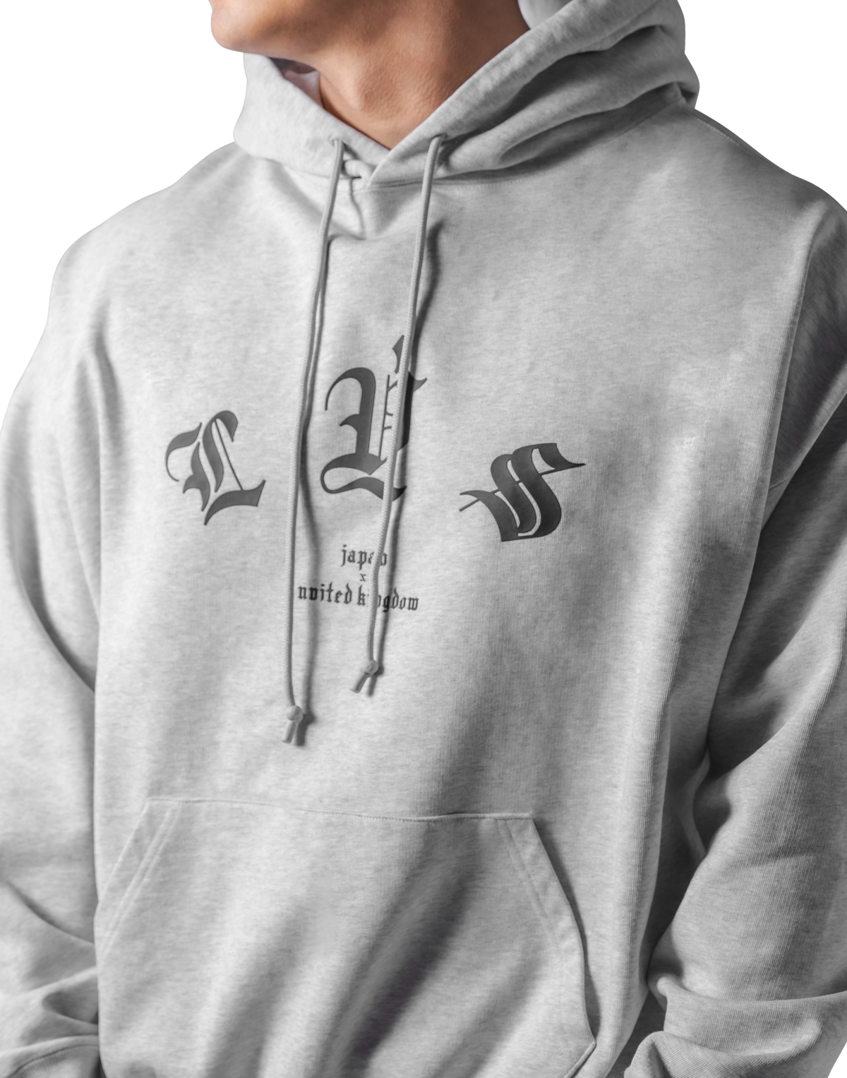 Old English Sweat Hoodie - Grey