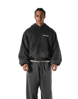 SWITCH LAYER™ Vintage Hoodie | MA-1 Puffer Jacket - Black