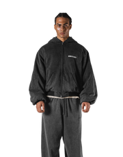 SWITCH LAYER™ Vintage Hoodie | MA-1 Puffer Jacket - Black