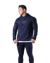 Standard Fit Stretch Pullover Hoodie - Navy