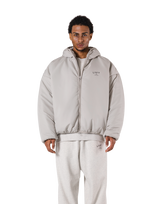 Oversize Hooded Puffer Jacket - Ivory