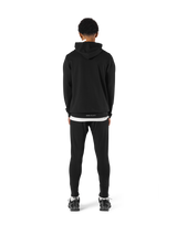 Standard Fit Stretch Pullover Hoodie - Black