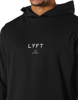 Standard Fit Stretch Pullover Hoodie - Black